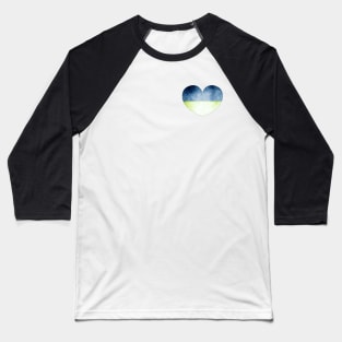 Heart with ukranian colours (2) Baseball T-Shirt